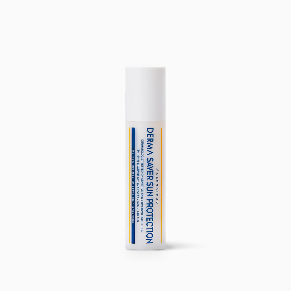 DERMATHOD Derma Saver Sun Protection – schlanke weiße Sonnenpflegeflasche